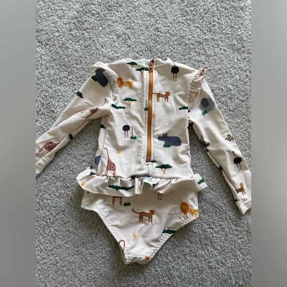 Liewood Sille Swimsuit in Ecru - Picture 2 of 9